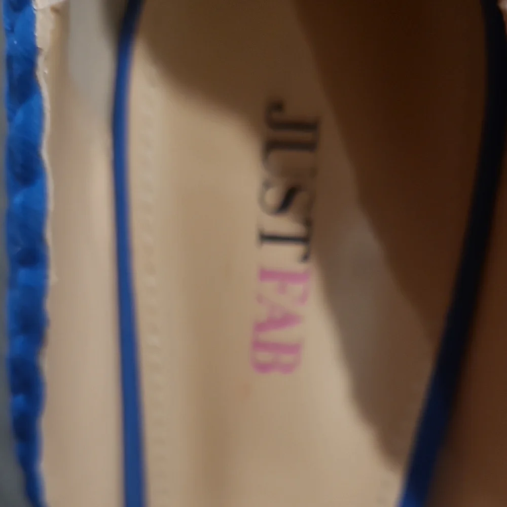 JustFab Women's Faux Suede Blue Heels - Picture 10 of 12